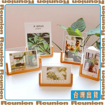 實木相框擺臺亞克力創意辦公室木框架5678寸擺件 可開發票✔Reunion🏠臺灣出貨🏠
