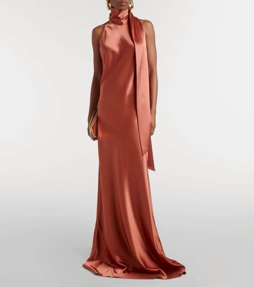 Galvan Sienna satin gown