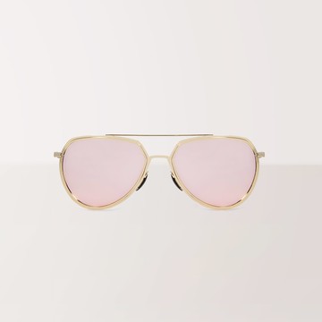 【ASLLY】飛行員款粉彩水銀鏡框墨鏡/太陽眼鏡