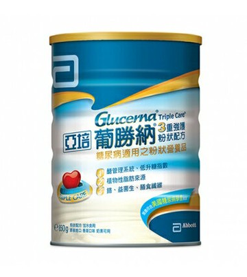亞培葡勝納三重強護糖尿病適用粉狀配方850g/瓶(南崁長青藥局)