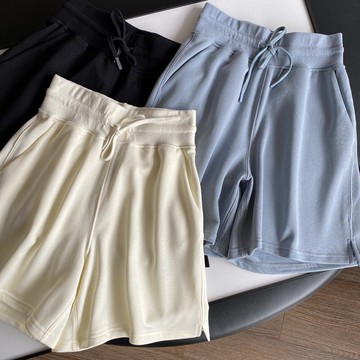 品牌折扣~專柜撤回女裝2021夏新巨顯腿長寬松闊腿純棉休閑短褲