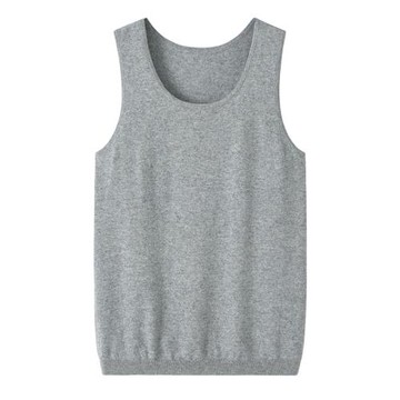 鄂爾多斯市羊絨背心男士工字圓領貼身內穿秋冬保暖親膚馬甲K4131