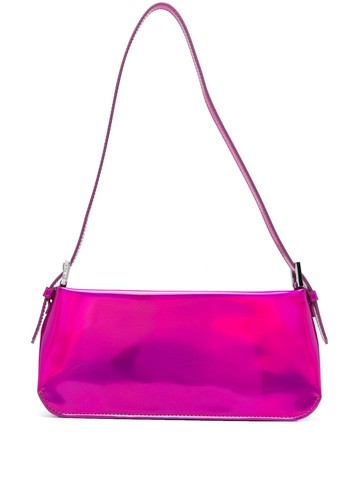 BY FAR - Dulce iridescent shoulder bag - women - Polyurethane/Polyurethane/Polyester/Polyester/Cotton - One Size - Pink