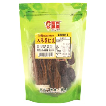 譽方媽媽 生機人蔘鬚紅棗  80g  1包