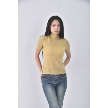 (S) 黃色短袖上衣二手衣