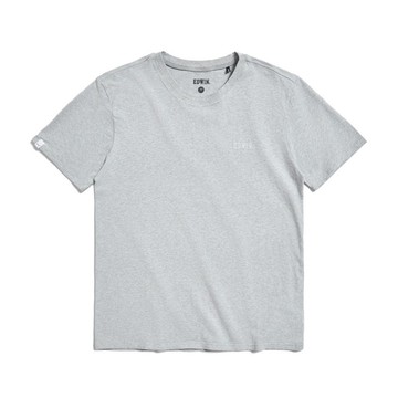 EDWIN 第十代基本LOGO短袖T恤-男款 (麻灰色) #上衣
