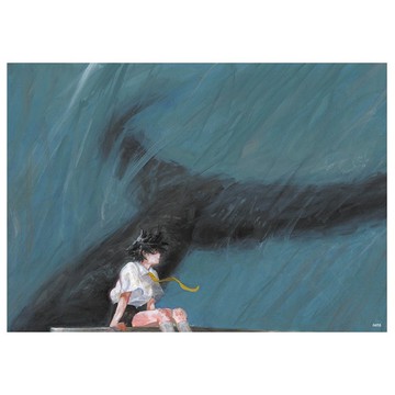 炸毀|諾瑪 |韓國插畫藝術紙海報A4|水彩