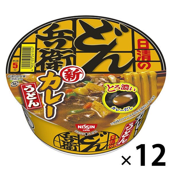 日清食品カップ麺　日清のどん兵衛　カレーうどん　西日本　87g　1セット（12食入）　日清食品