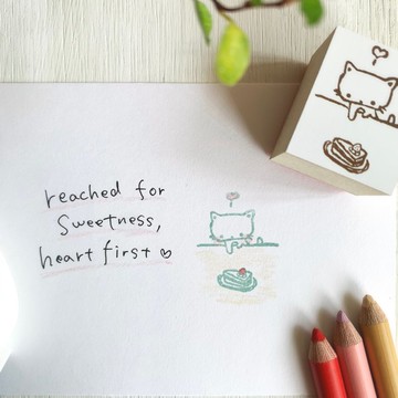 橡皮圖章 【下午三點的蛋糕小偷 圖章】