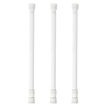 FANCY LIFE 免打孔伸縮桿  18~30cm  白色