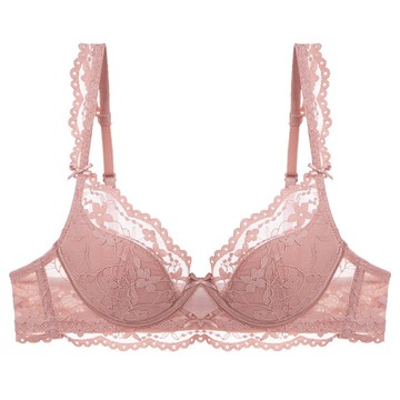 🚀虧本到貨🚀日本🇯🇵內衣女性感純慾薄款蕾絲軟鋼圈內衣小胸顯大聚攏收副乳文胸罩