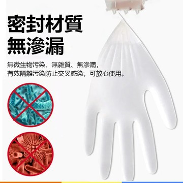 【0.12cm超薄指尖觸感】醫療級乳膠手套/食品處理/掌心防滑紋/加厚款貼合設計