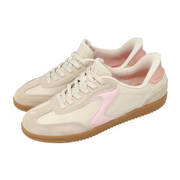 Skechers 休閒鞋 Hotshot Slip-Ins 女鞋 米 粉紅 膠底 彈性鞋帶 德訓鞋 舒華同款 185323NTPK