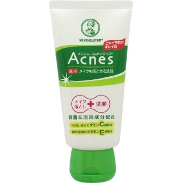 Rohto Mentholatum Acnes Medicated Face Wash Makeup Remover (130G)