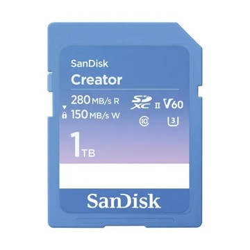 SanDisk Creator 1TB SDXC 記憶卡 UHS-II U3 V60 (SD-SDXEP-1TB)