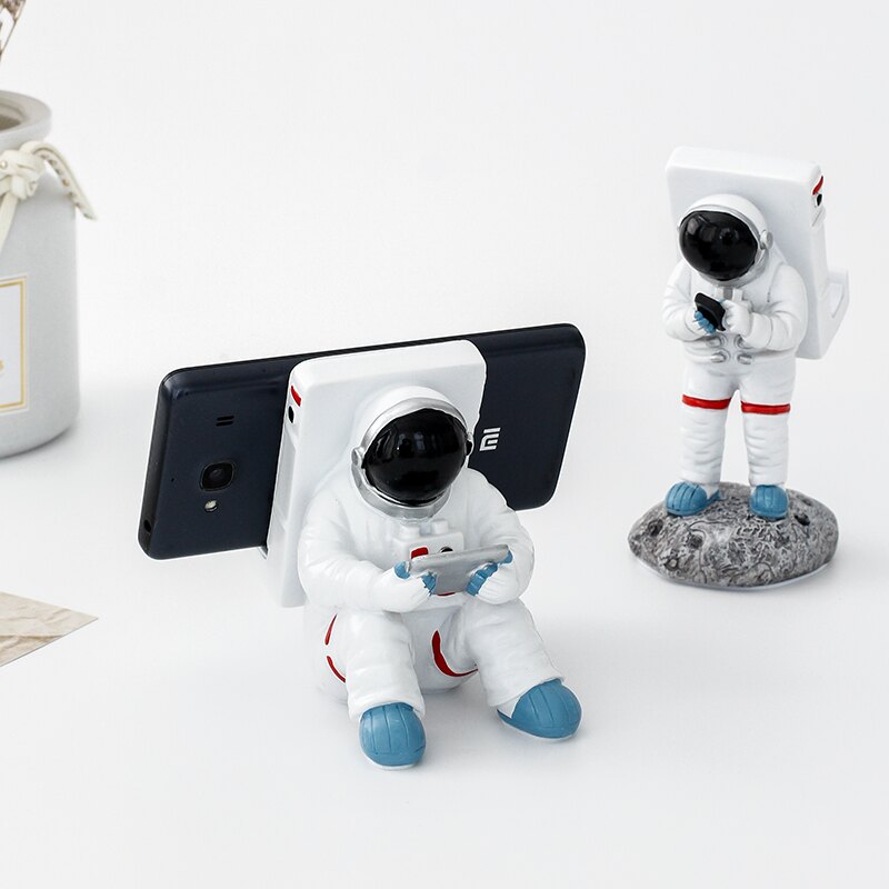 太空人手機支架 創意宇航員擺件禮物 學生宿舍桌面手機座懶人支架