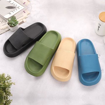 【333家居鞋館】厚實舒適★知性休閒厚底拖鞋(4色)-奶茶/黑/墨綠/藍