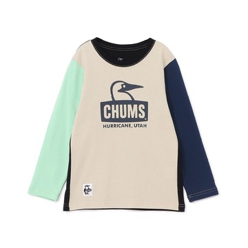 CHUMS Kids Booby Face Brushed L/S T-Shirt 中大童 長袖上衣 MintCrazy CH211293C110