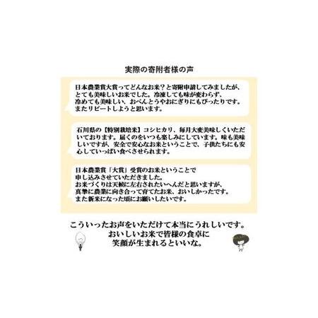 ふるさと納税 特別栽培米コシヒカリ4.5kg精白米 石川県能美市