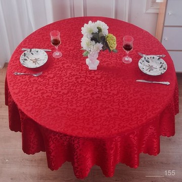酒店大圓桌桌布布藝餐桌布餐廳方形圓形飯店家用方桌婚慶臺布歐式 MNSH
