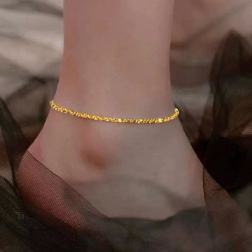 閃亮鏈條腳鍊女時尚個性氣質配飾