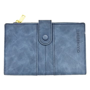 城市漫遊 皮革護照包 PU皮革 RFID防盜刷 多色可選  藍色