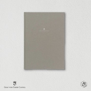 【Graf von Faber-Castell】頂級麻布筆記本-A4 岩石灰(原廠正貨)
