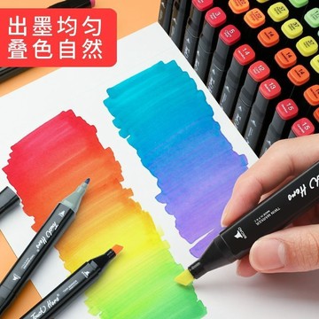 【在台出貨】雙頭丙烯馬克筆 丙烯馬克筆 軟頭 丙烯筆 彩繪筆 繪畫筆 麥克筆 恩米 軟頭 防水速乾 畫筆美術油性手繪水彩