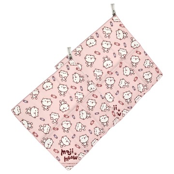 MOCODO 伴佳家 方巾 L 30x30cm  麻吉貓糖果樂園 粉色  2條