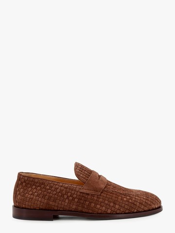 Suede loafer with interwined motif - BRUNELLO CUCINELLI - gender_Man