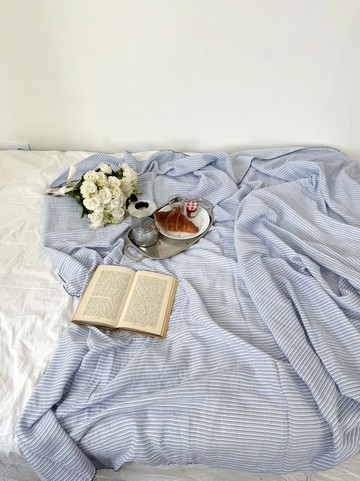 城市毛毯 - 海軍藍/天藍色