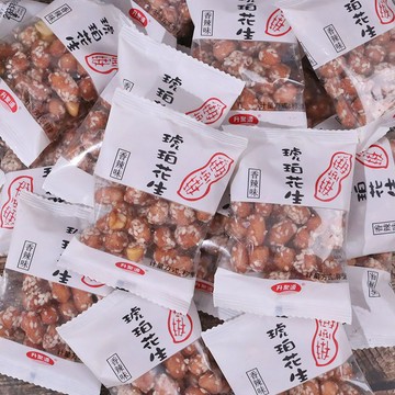 休閒時光 香酥花生陈二子紫薯琥珀花生蜂蜜脆皮花生香酥脆散装休闲小零食独立小包装