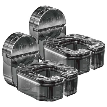 吸盤式吹風機架 Set 2個  透明/透白  PET材質  100g  透黑  2組