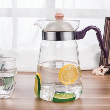 金美萊耐熱玻璃茶壺耐高溫防爆泡茶壺冷水壺花茶壺煮茶直火加熱