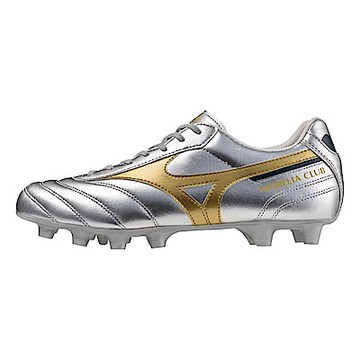 Mizuno Morelia Ii Club [P1GA251604] 男 足球鞋 皮革 穩定 美津濃 銀 金