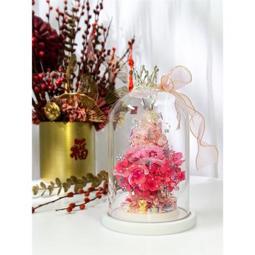 月光社積木花束月光星愿花樹永生花圣誕節新年禮物創意拼裝擺件