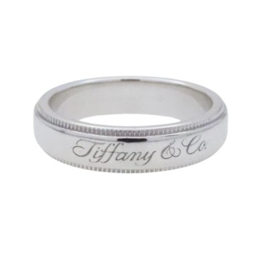 Tiffany & Co 蒂芬妮 Pt950鉑金 Milgrain 戒指 【二手名牌BRAND OFF】