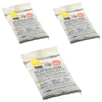 FISH4DOGS 強化升級配方 體重控制 老成犬 小顆粒 外出包  海鮮  75g  3袋