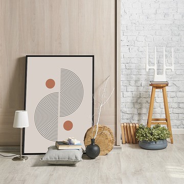 靜謐的秋II - 幾何掛畫/臥室擺設/侘寂風/裝飾畫/入厝禮/邊櫃擺設