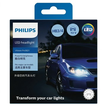 PHILIPS 飛利浦 皓鑽光2代 LED頭燈 6000K 9005/9006 2個  白光  1組