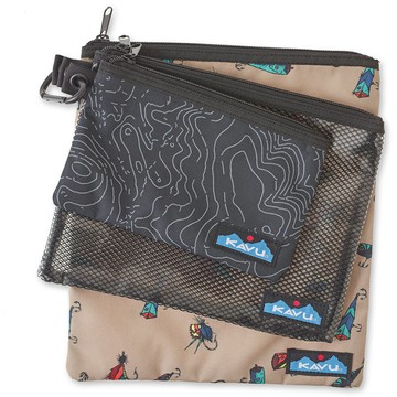 愚公出清西雅圖KAVU Goodie 三件組休閒配件袋/化妝包-七色可選 # 9073