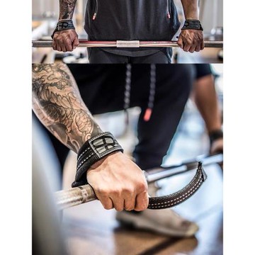 PR輪子哥助力帶硬拉帶健身護腕健美舉重握力帶護手掌單杠引體向上