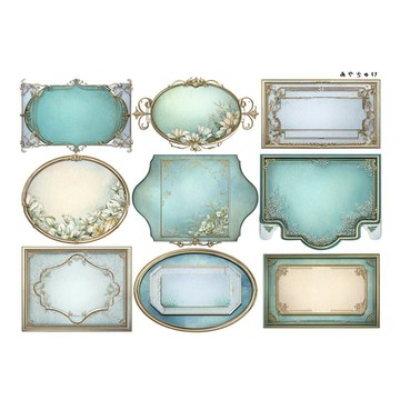 【9 月新品】20-147-0280 裁切用紙 幻想復古浪漫喫茶店