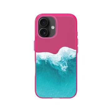 iPhone 16 Clear 粉漾桃 - Ocean Collection: Let's Sea 海洋系列：一路向海 - 浪來了