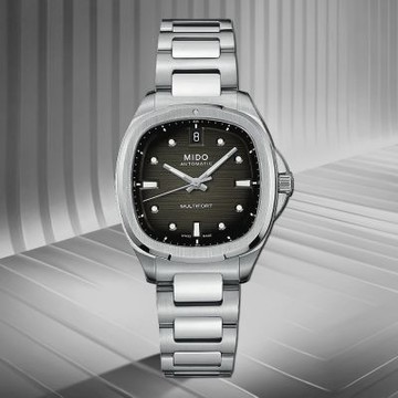 MIDO美度 新品 先鋒TV 35真鑽女錶-漸層黑面 M6(M0493071108100)