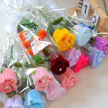 💖臺灣-出貨💖成品扭扭棒玫瑰批發手工花束送女友閨蜜生日禮物拍照道具情人節08cY