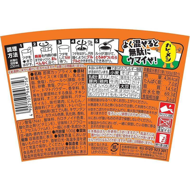 日清食品 日清バターチキン カレーメシ まろやか 100g×6個