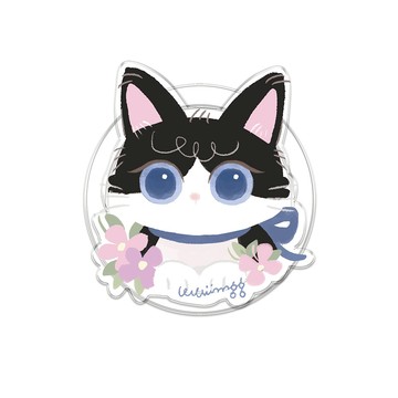 【插畫家聯名】wwiinngg花花賓士貓MagSafe氣囊支架