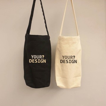 【客製化禮物】∣帆布飲料環保杯袋
