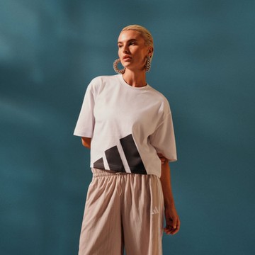 【adidas 愛迪達】 ESSENTIALS 短袖上衣 T恤 女 JG8737